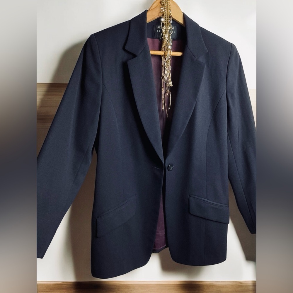 Brand: Liz Claiborne Collection Petite, size: 8, black jacket.